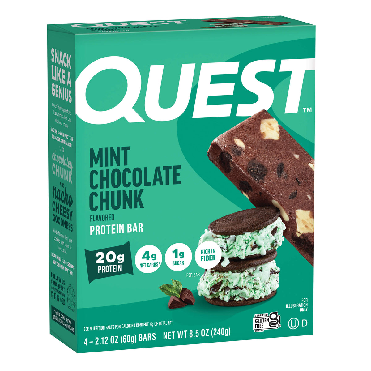 Mint Chocolate Chunk Protein Bars
