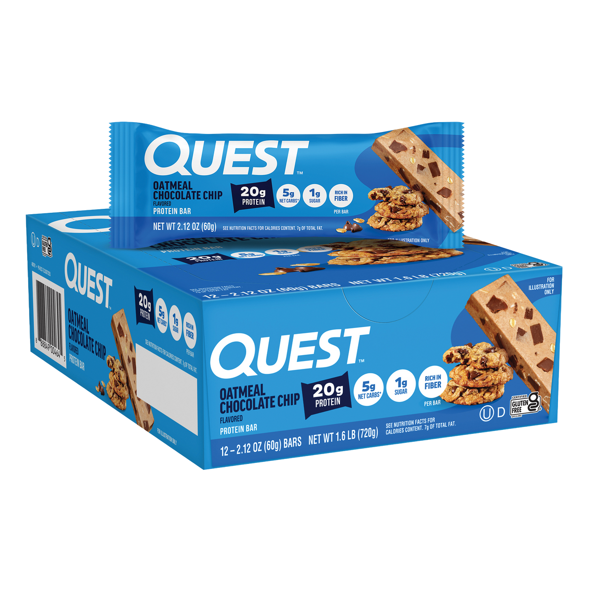 Oatmeal Chocolate Chip Protein Bars