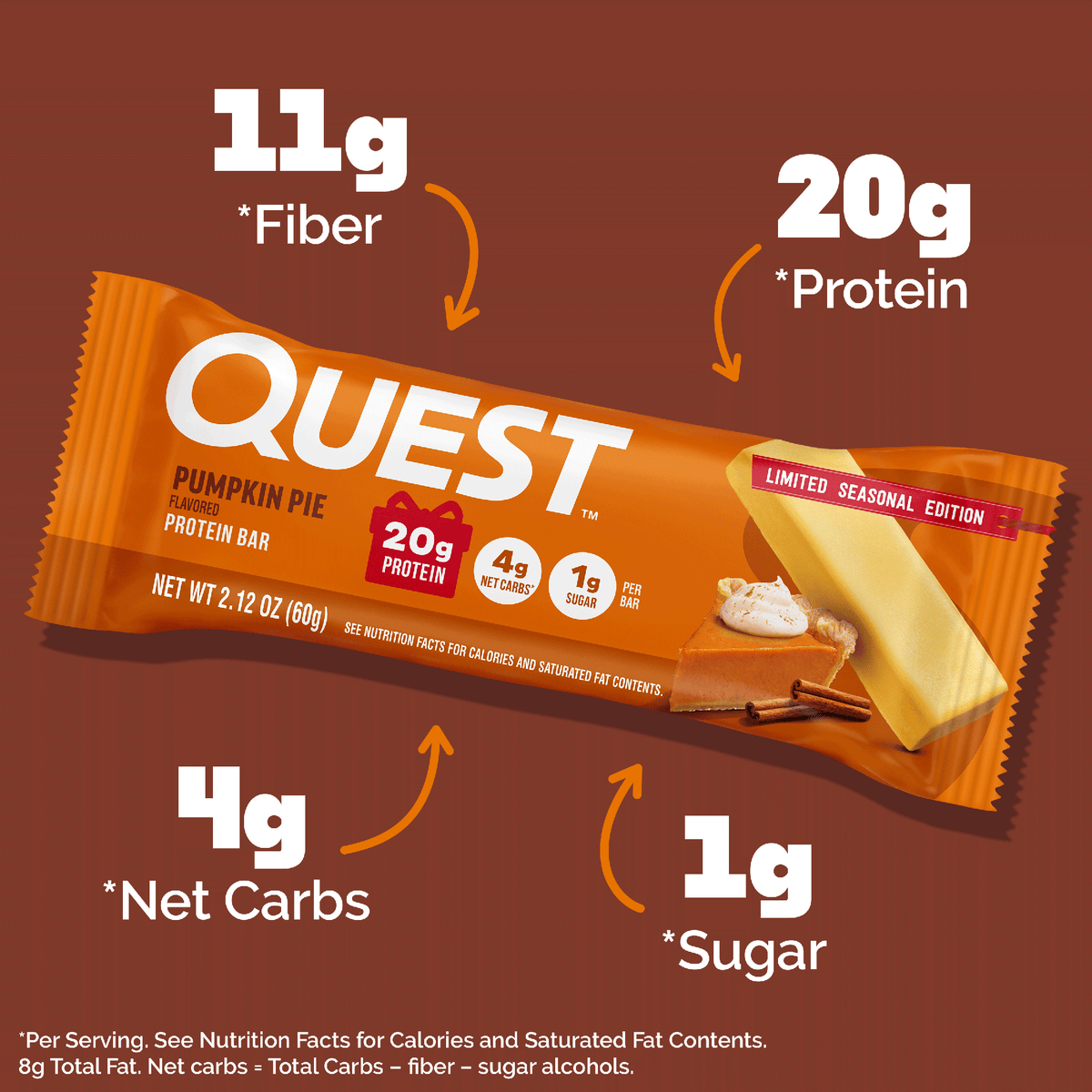 Quest Nutrition Pumpkin Pie Protein Bar