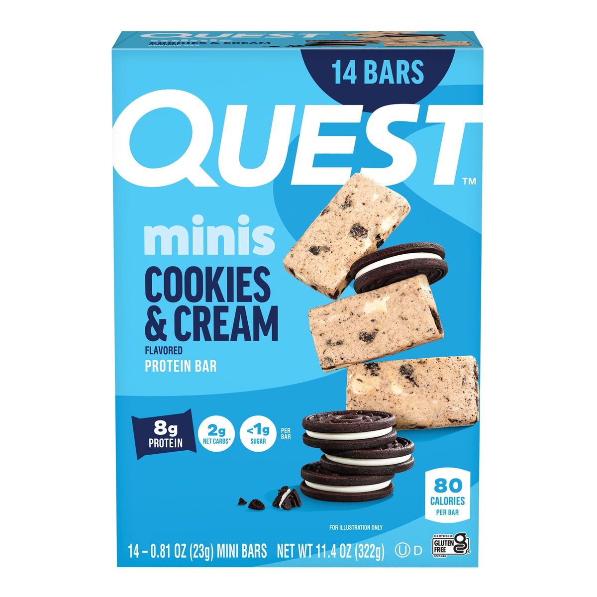 Mini Cookies & Cream Protein Bars