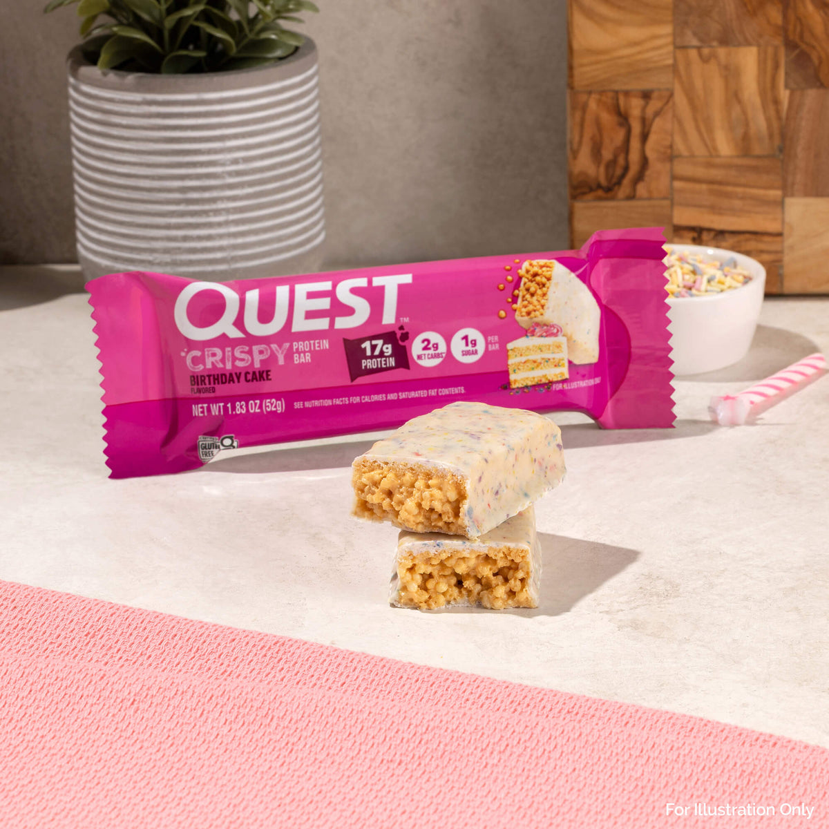Birthday Cake Crispy Hero Bars