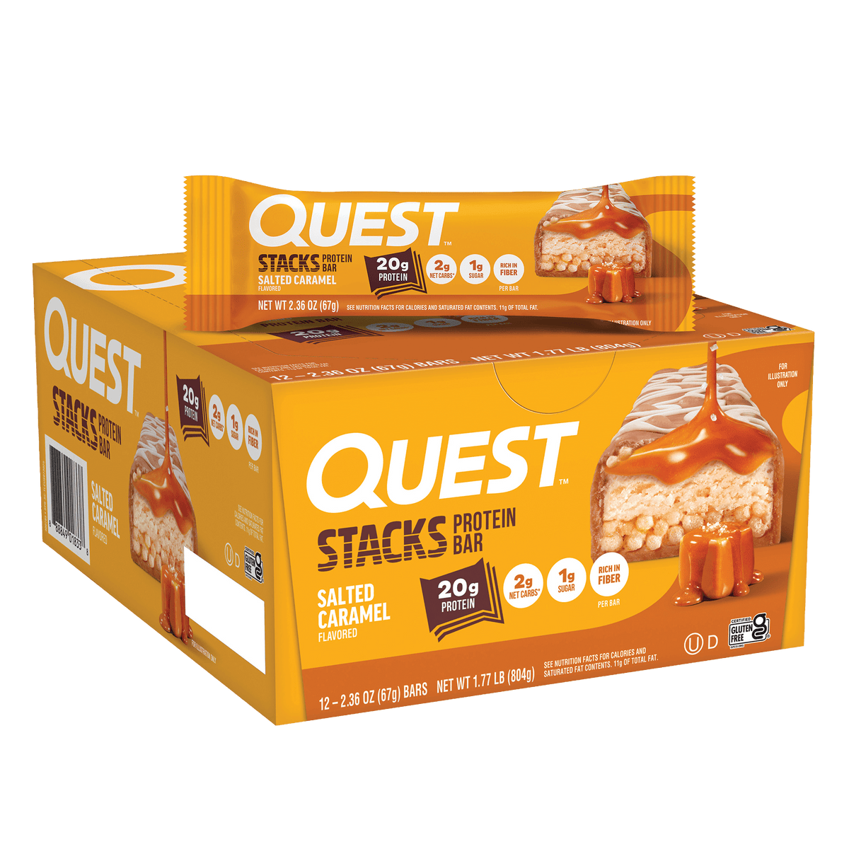 Salted Caramel Stacks Bars